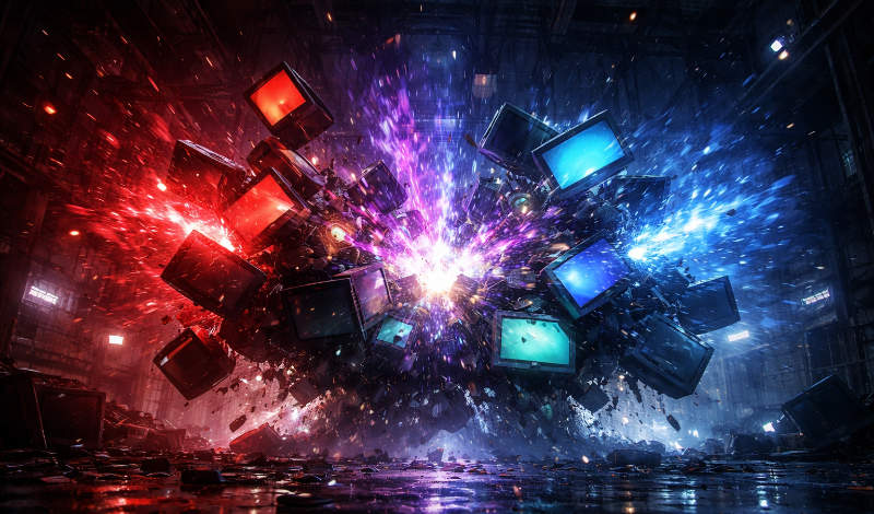 The Streaming Service Scrap Poster